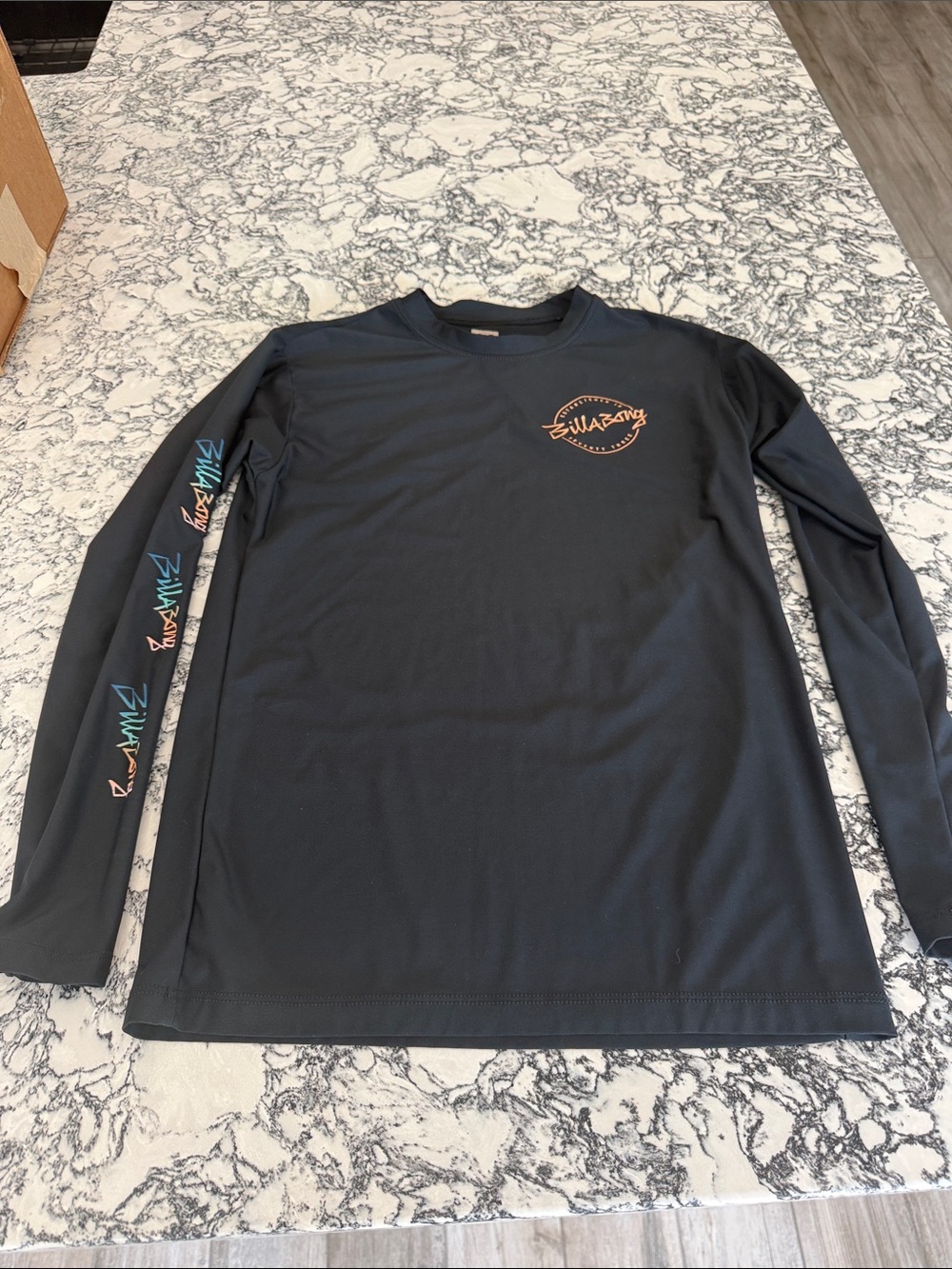 Kids Billabong Black Long Sleeve Graphic Tee